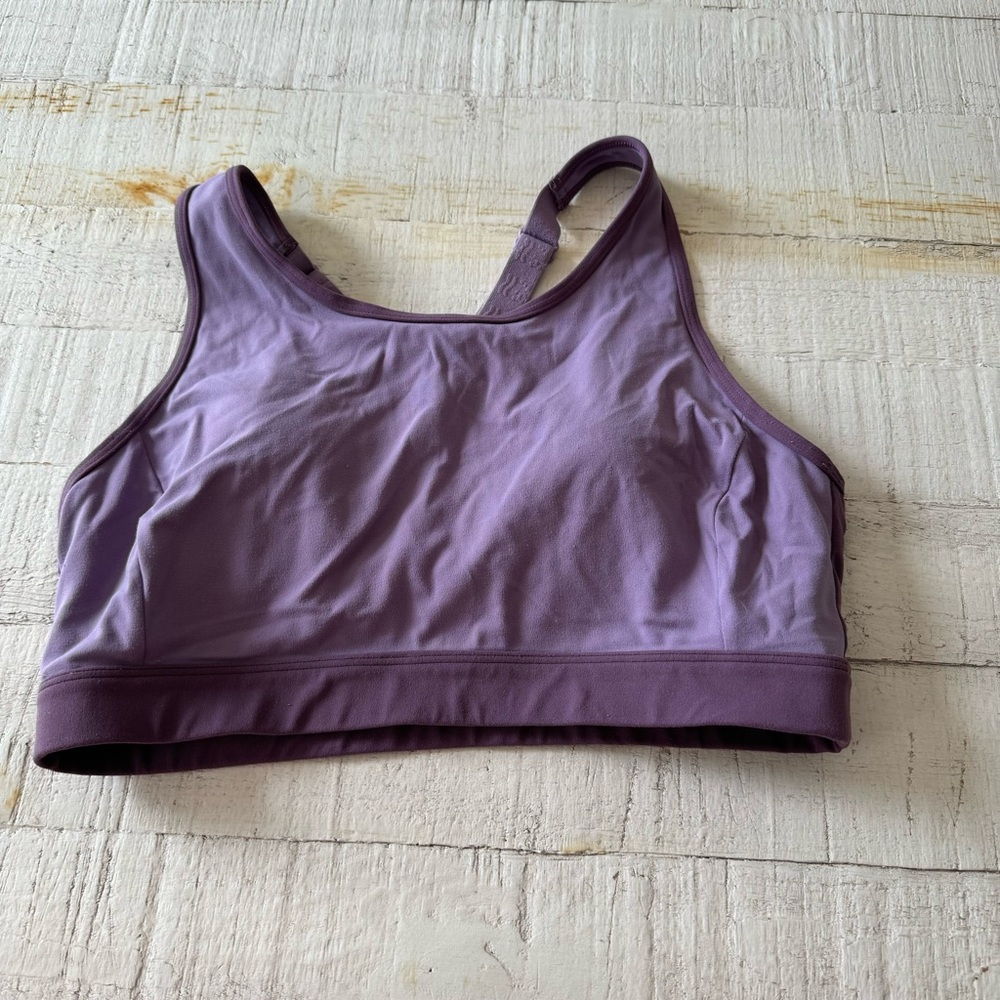 Fair Harbor the Corliss Sports Bra size Large in Purple‎ Racerback Activewear